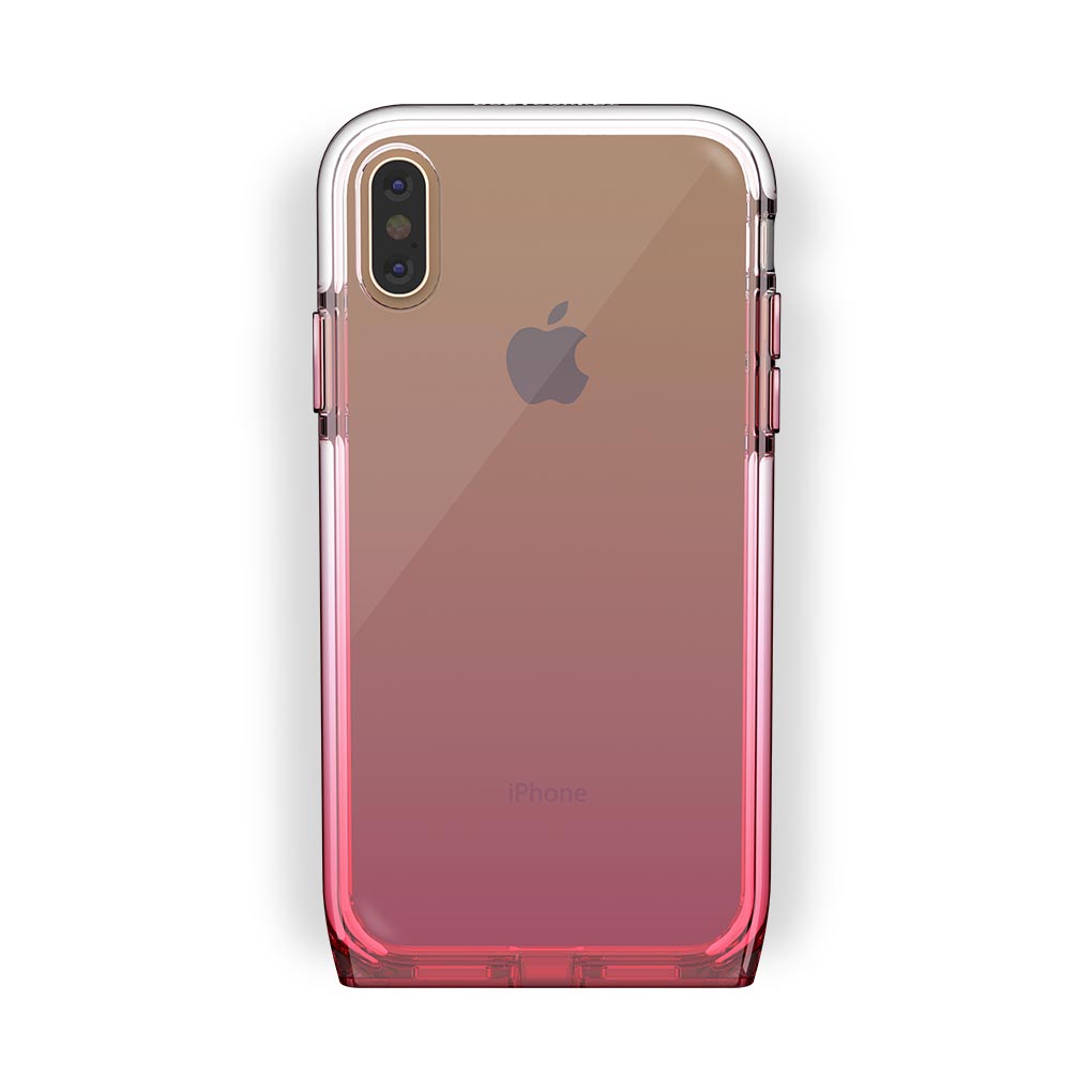iPhone X/Xs Gold with Harmony Rose Quartz Clear Case
