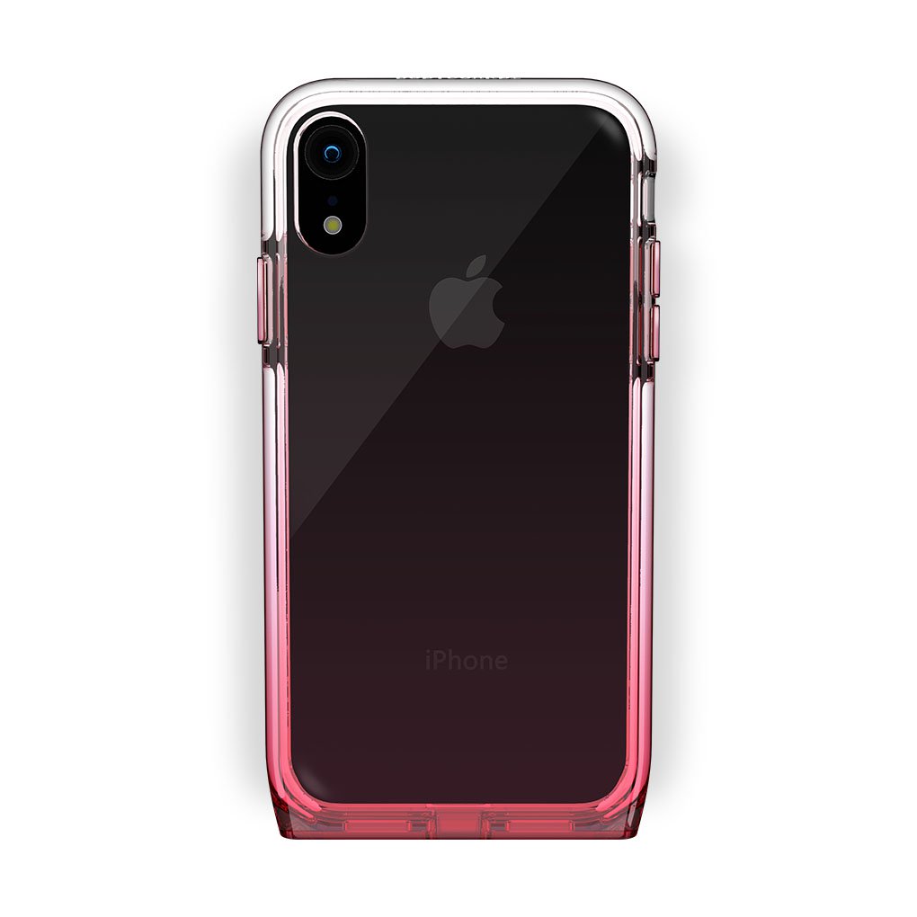 iPhone Xr Black with Harmony Rose Quartz Clear Case
