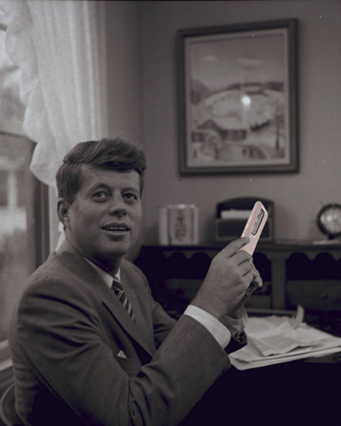 John F. Kennedy with Accent Duo case
