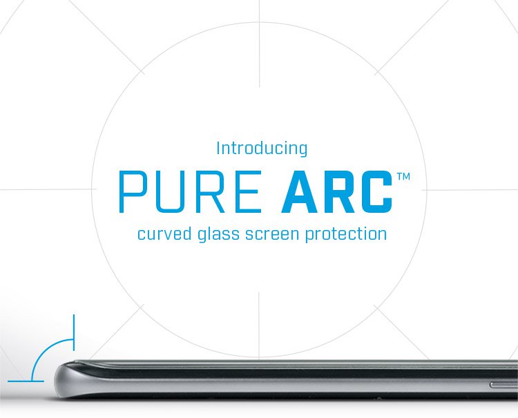 Pure Arc curved glass phone screen protectors