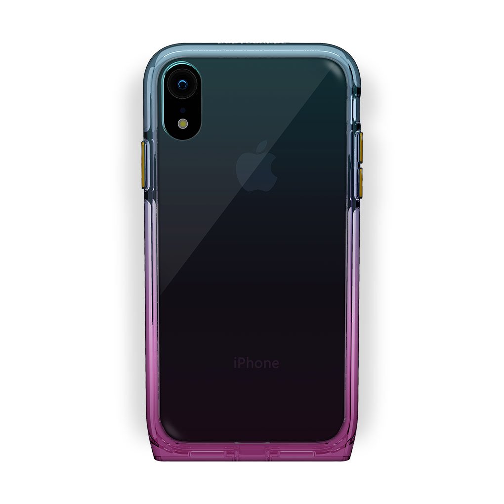 iPhone Xr Black with Harmony Unicorn Clear Case