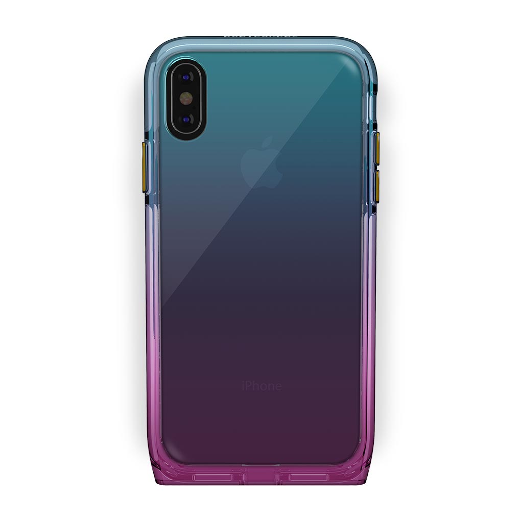 iPhone Xs Max Black with Harmony Unicorn Clear Case