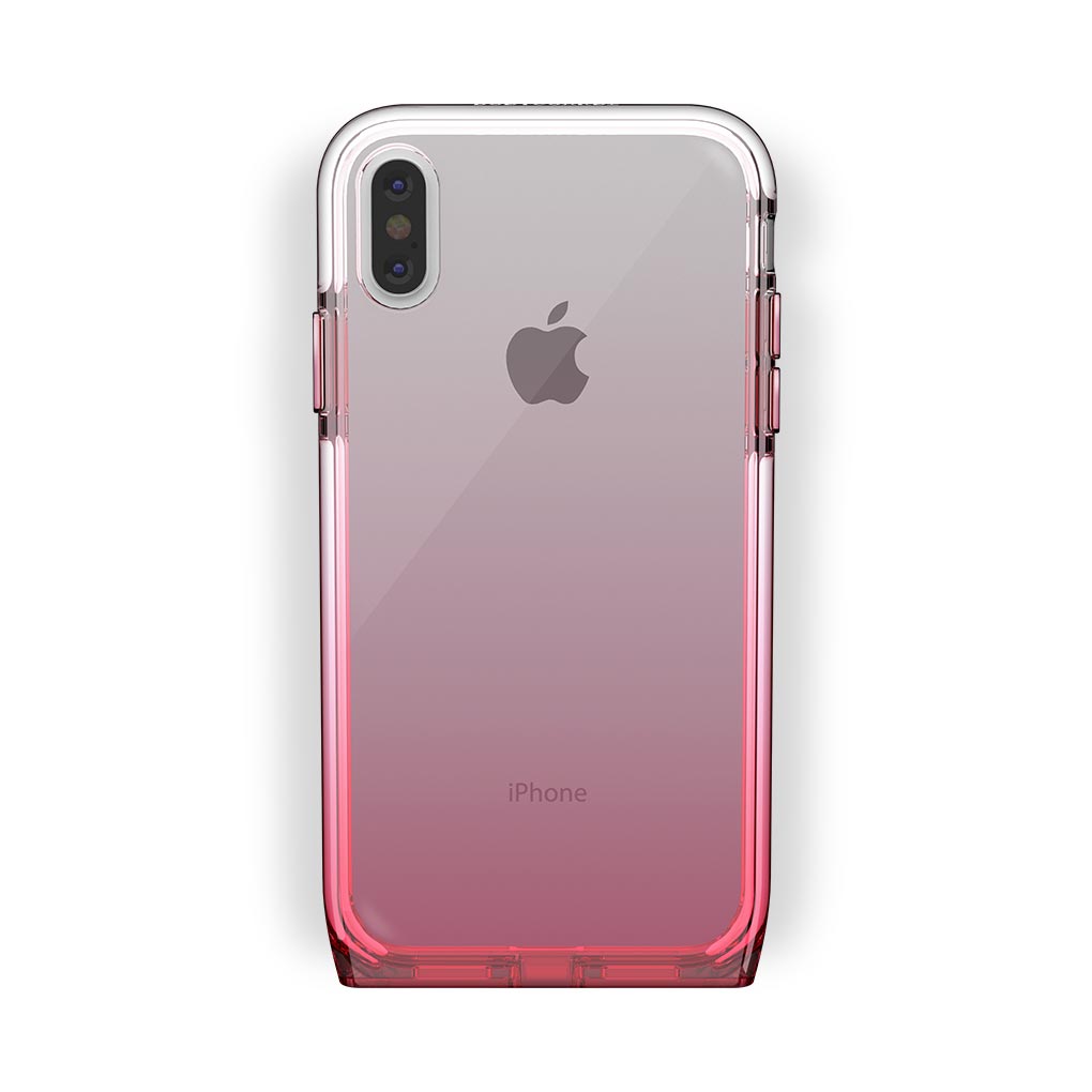 iPhone X/Xs White with Harmony Rose Quartz Clear Case